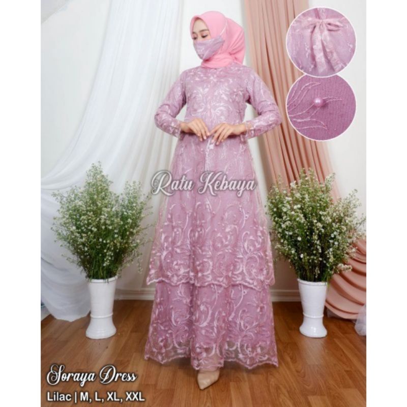 KEBAYA WARNA LILAC~GAMIS KEBAYA KONDANGAN~GAMIS KEBAYA WISUDA~GAMIS KEBAYA TINGKAT BUSUI