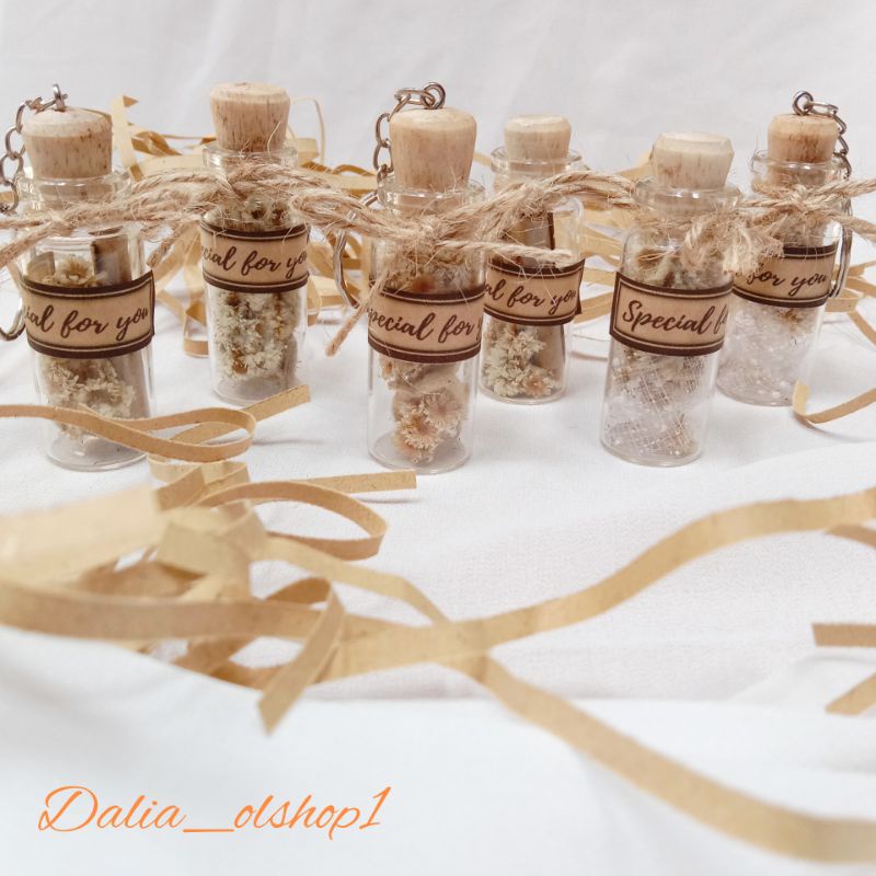 Edelweis in Glass Bottle | Bunga Edelweis Kering dalam Botol Kaca | Edelweis in Jar