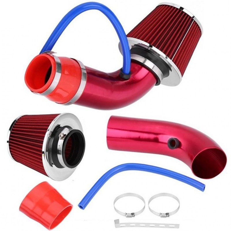 [3&quot; 76mm Car Air Intake Pipe Kit] [Cold Air Intake Aluminum Pipe Air filter Pipe]