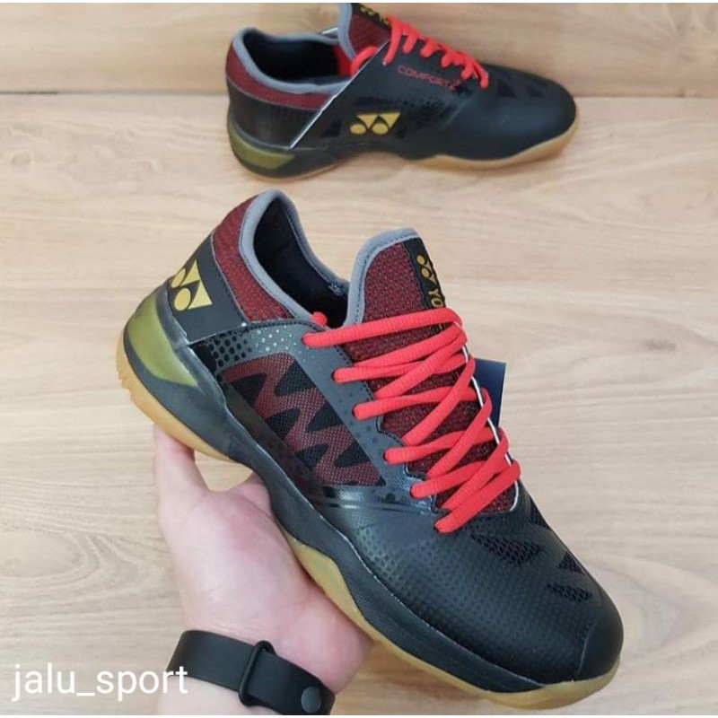 SEPATU BADMINTON YONEX POWER CUSHION COMFORT Z2 Black Red ORIGINAL