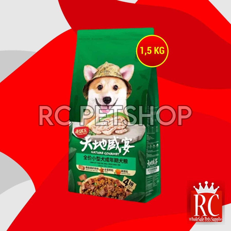 Kitchen Flavor Small Breed Dog Food Dry Adult Makanan Anjing 1.5 KG