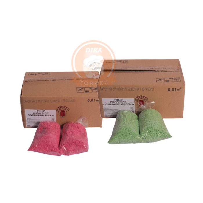 

Meses Coklat Tulip Cokelat Compuond Butir Warna Pink Green