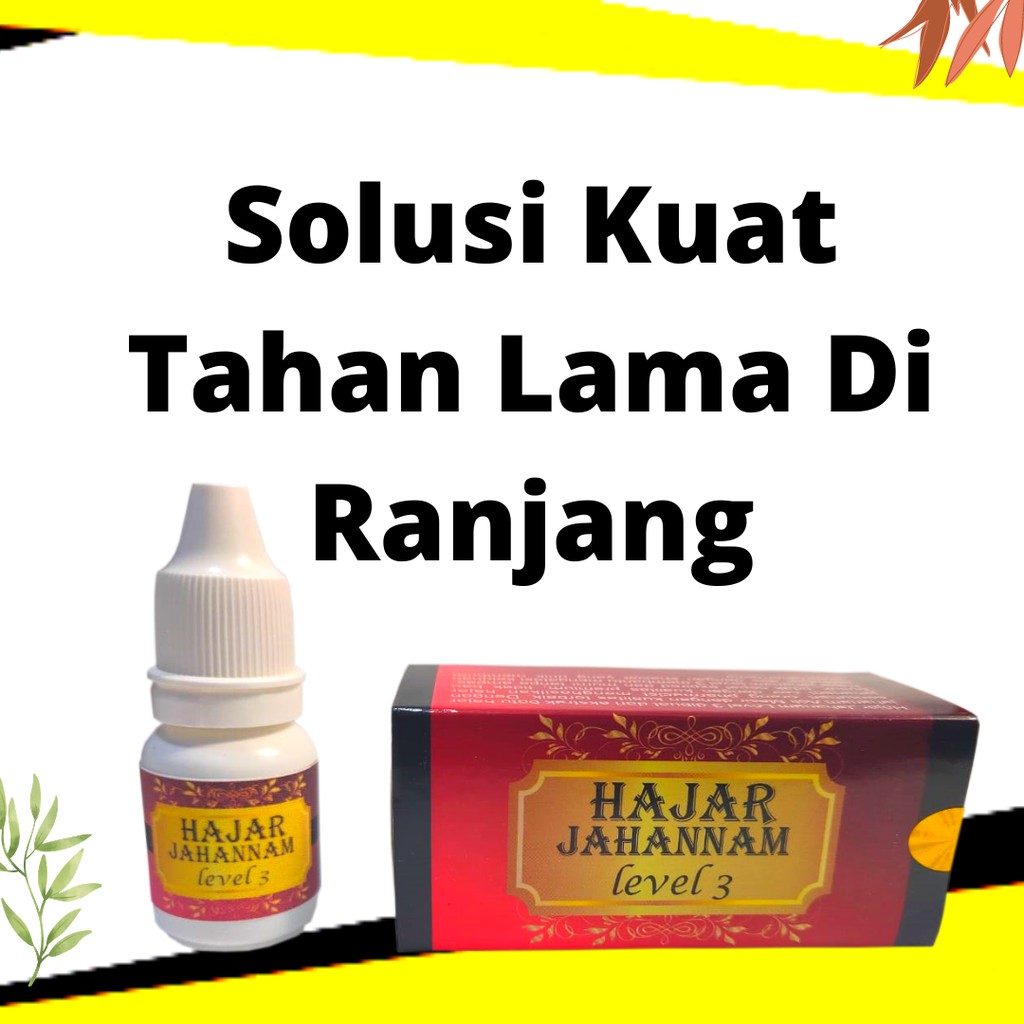 bisa COD  Hajjarr Jahannam Lv3 Original Obat Kuat Olees Tahan Lamma Untuk Menjaga Stamina Pria