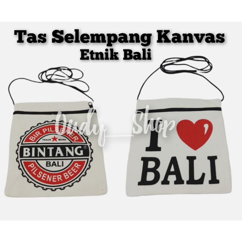 Tas Selempang Mini Passport Blanket Kanvas Bali