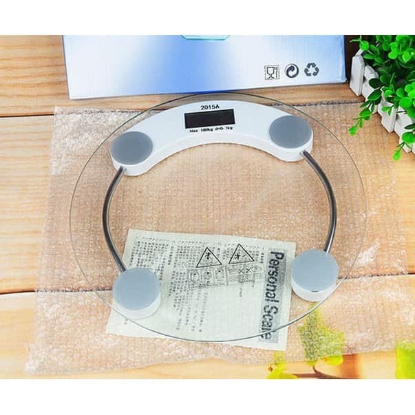 Timbangan Badan Digital 180 kg 26 cm Kaca Personal Body Weight Scale