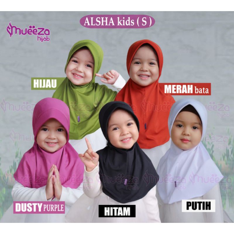 BERGO MUEEZA HIJAB ALSHA KIDS-S