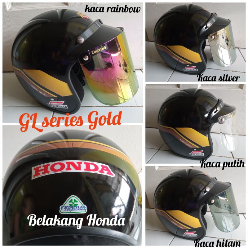 ❀ALFA HELMET❀ HELM GL SERIES REPRO HITAM (BISA COD BAYAR DI TEMPAT)
