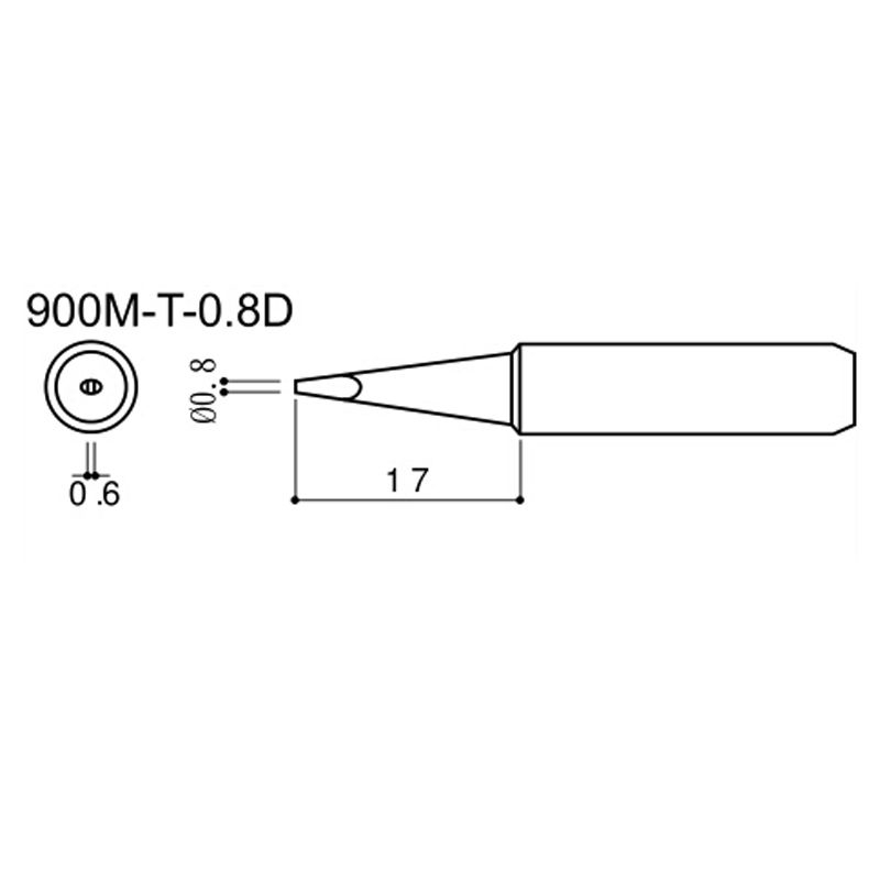 ✫〖ready to ship/COD〗✫ 5Pcs Mata Solder Besi Pengganti Untuk Hakko 936 900m-t-0.8d