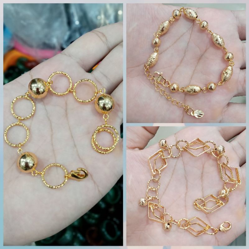 C-9900.GELANG tangan xuping wanita berlapis emas uk18cm.