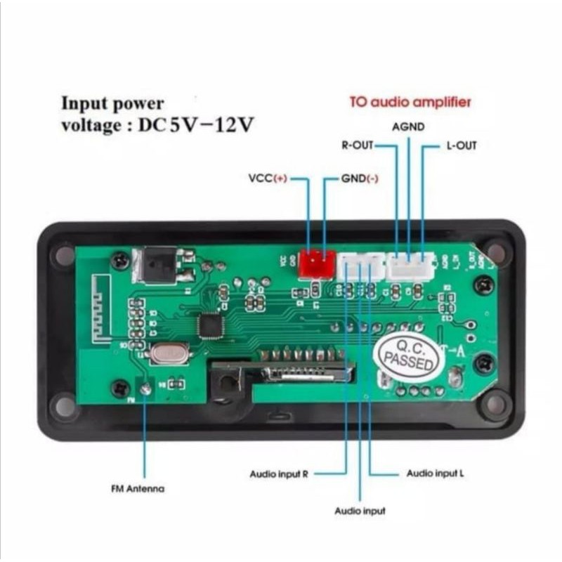 Audio HIFI Bluetooth USB SD MP3 Player Remote Control Car Kit Modul