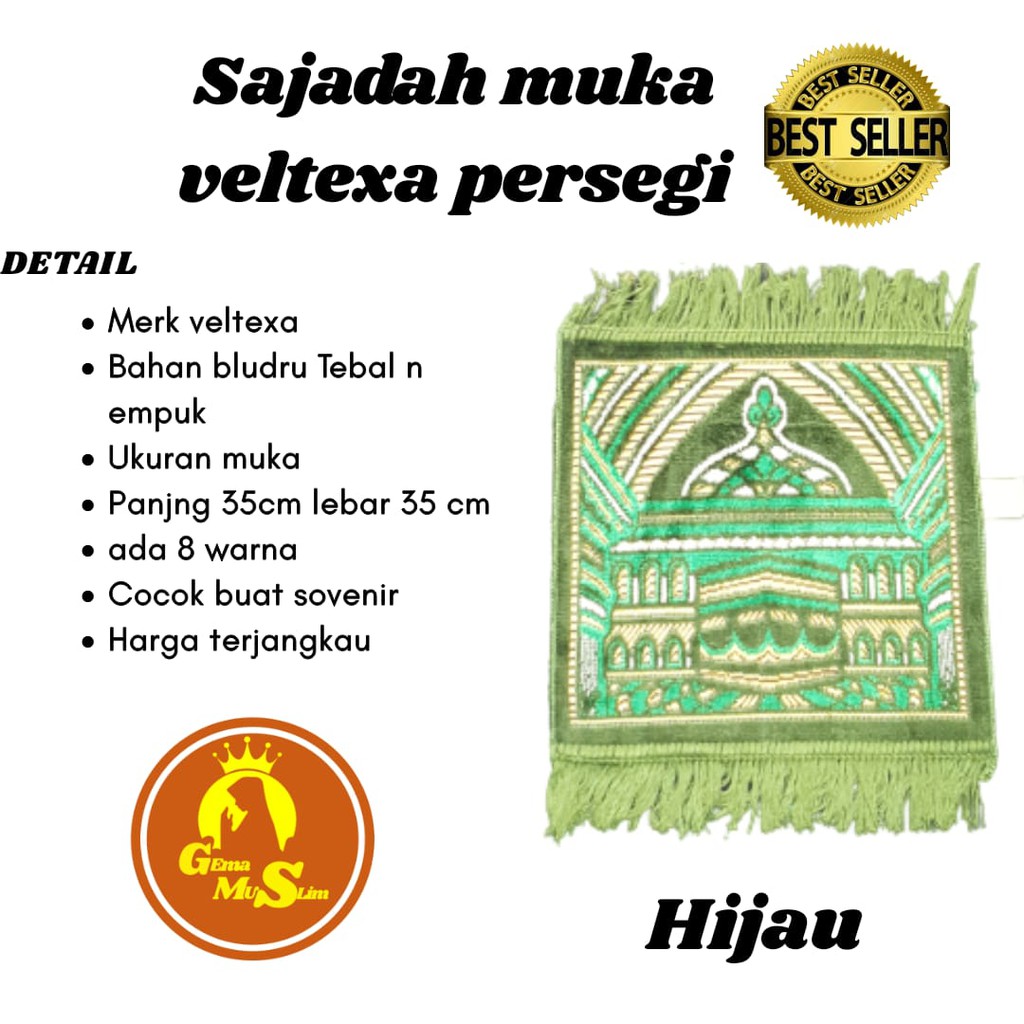 Sajadah kecil veltexa segi empat