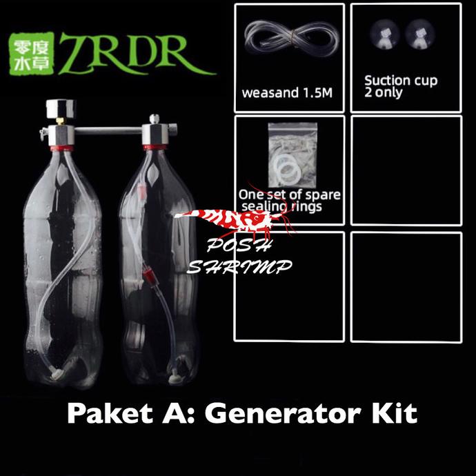 Co2 Generator Diy Kit / Co2 Generator Cisod / Regulator Aquascape