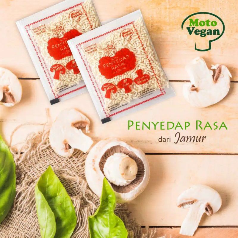 Motovegan Kaldu Jamur / Micin Jamur Non MSG MPASI setara Totole 5 Gram