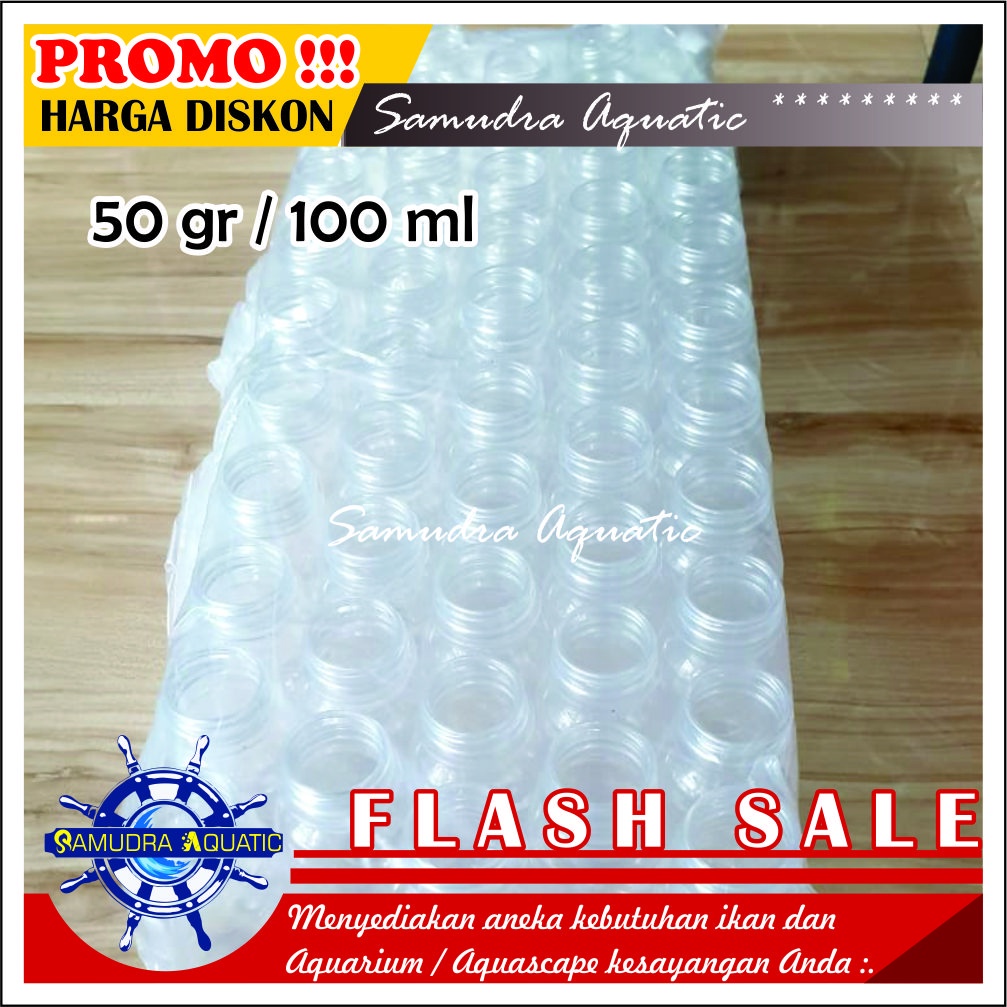 Botol Repack 50gr / 100 ml, Botol Plastik Kemasan Kosong