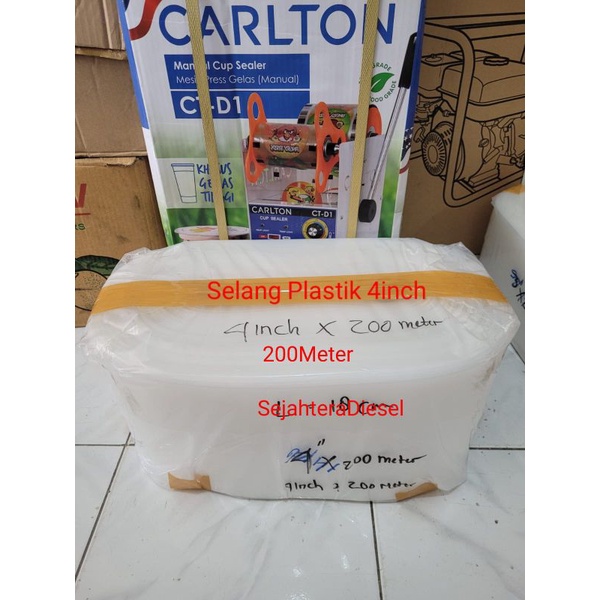 Selang plastik 4 inch( 200Meter )Pompa Air Sawah Irigasi/Selang  buang plastik 4"