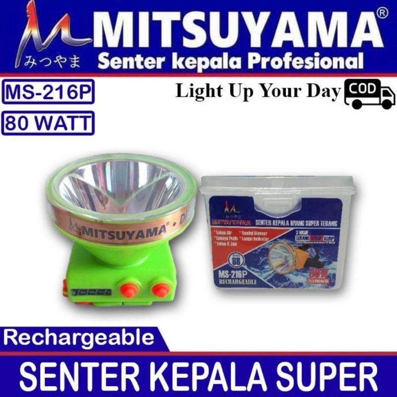 Promo SENTER KEPALA MITSUYAMA MS-216P - Senter Mitsuyama MS 216 P 80W