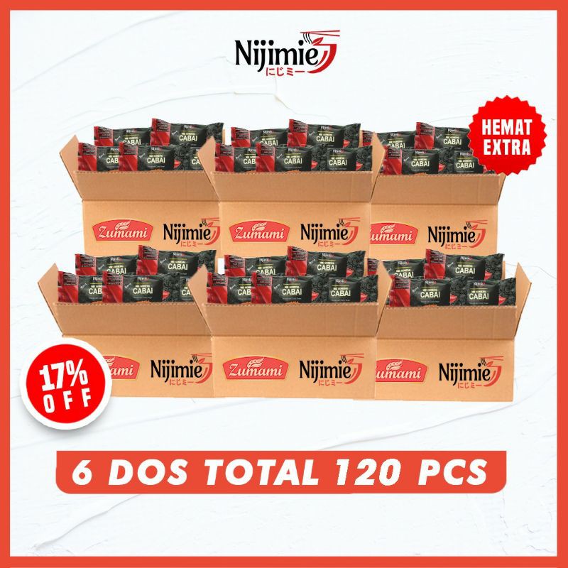 

ZUMAMI NIJIMIE MIE SAYUR CABAI 80 GRAM ( PAKET HEMAT EXTRA 6 DUS ISI 120 PCS)