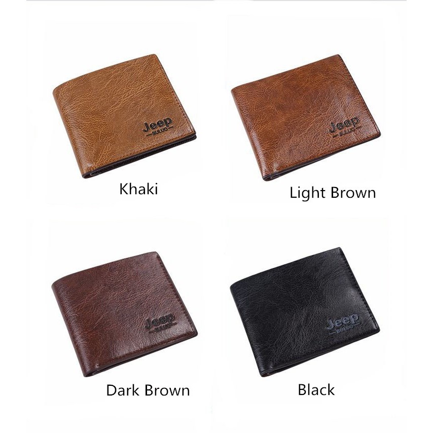 Dompet Hadiah Pria Men JEEP Wallet Short Card Holder