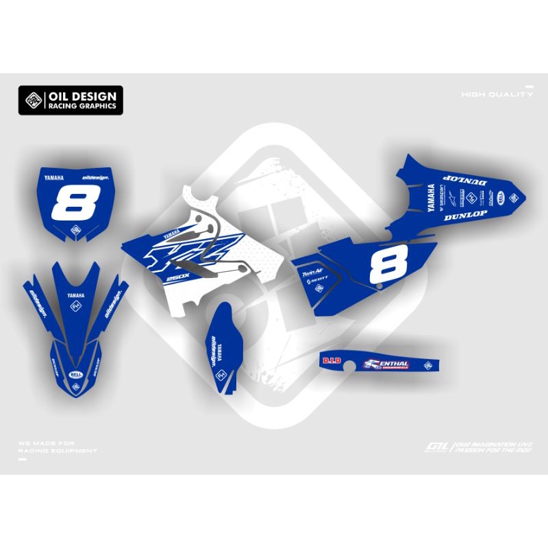 Decal Prmium yz125/250