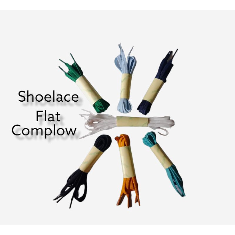 Shoe lace vintage flat,Tali sepatu compass pipih Original