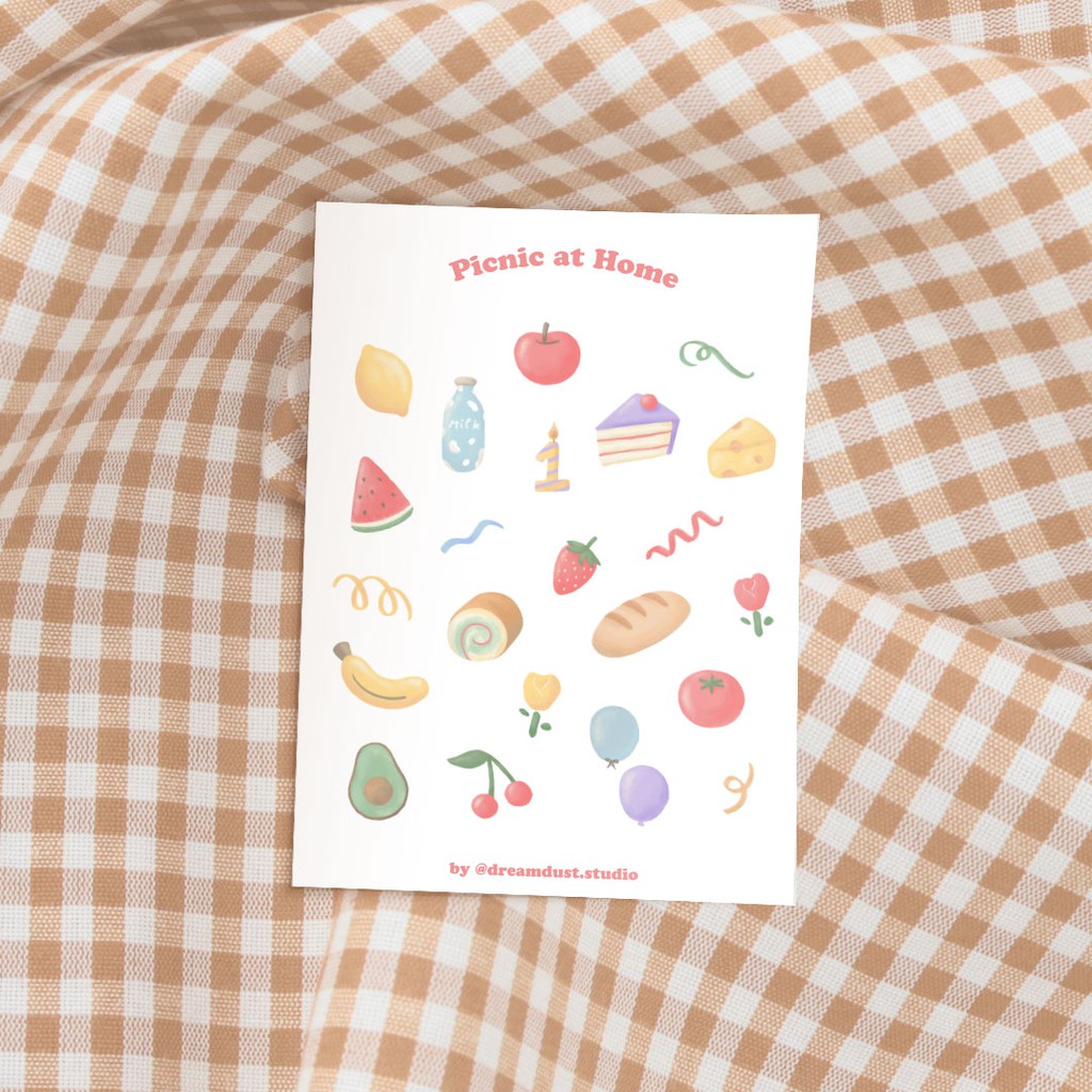 

[dreamdust.studio] Picnic at Home - Sticker