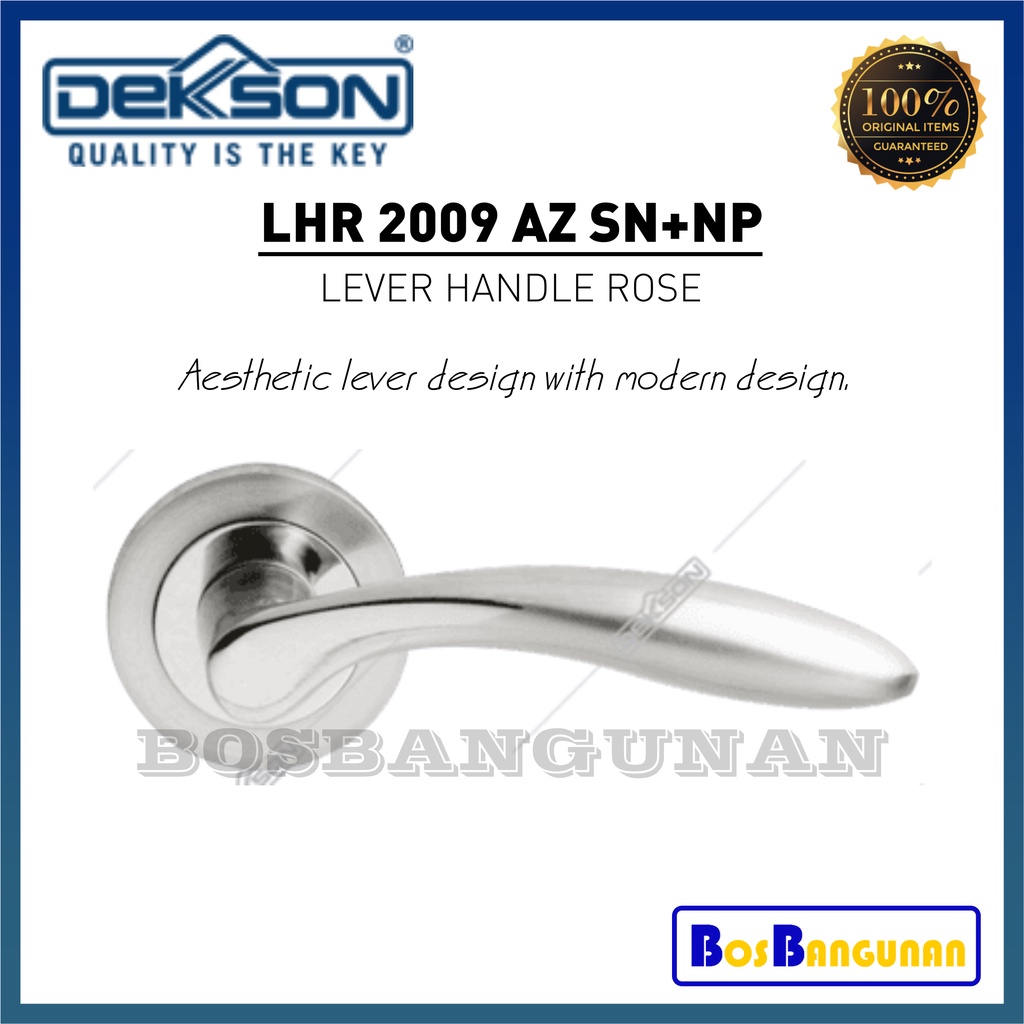 Handle DEKKSON LHR 2009 AZ SN+NP / Gagang Pintu DEKKSON LHR2009AZ SN+NP