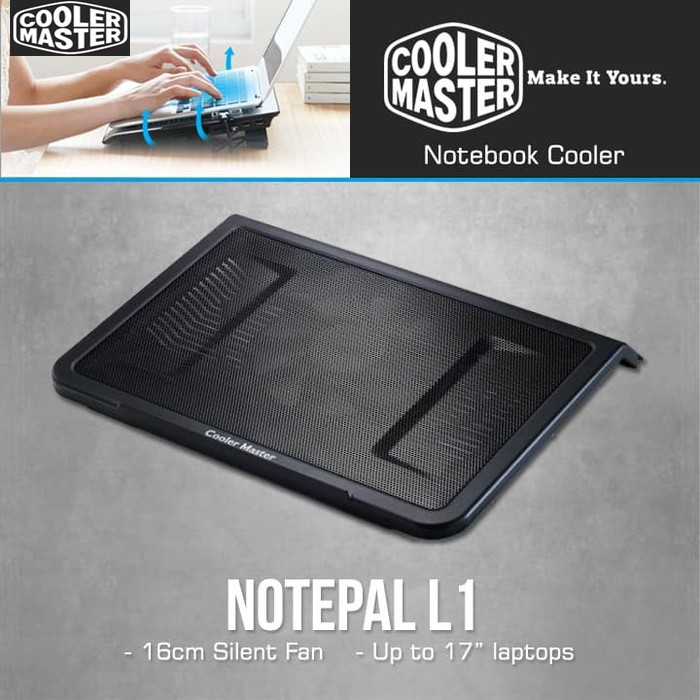 cooler master notepal l1   notebook cooler fan   cooling pad   laptop cooler fan