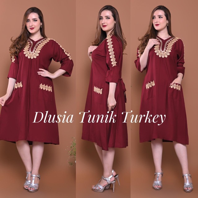 Daster arab DLUSIA TUNIK TURKEY BY DLUSIA ORI