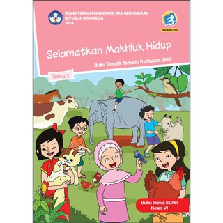 PAKET BUKU TEMATIK SD KELAS 6 SEMESTER 1 TEMA 1 2 3 4 5 BSE K13 | Shopee Indonesia