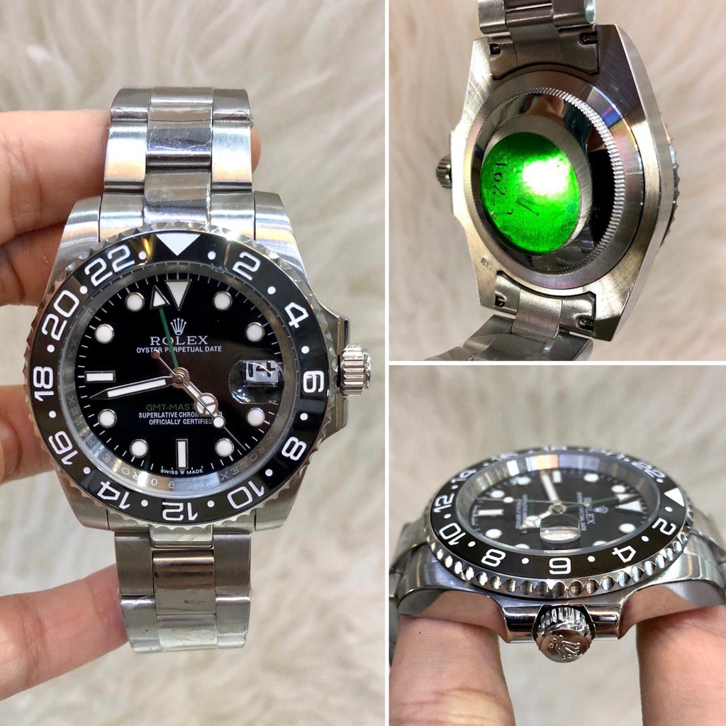 Obral Jam Rolex Batman - Pepsi - GMT Master II  AL Ori BM Silver Stainless Import Special Edition