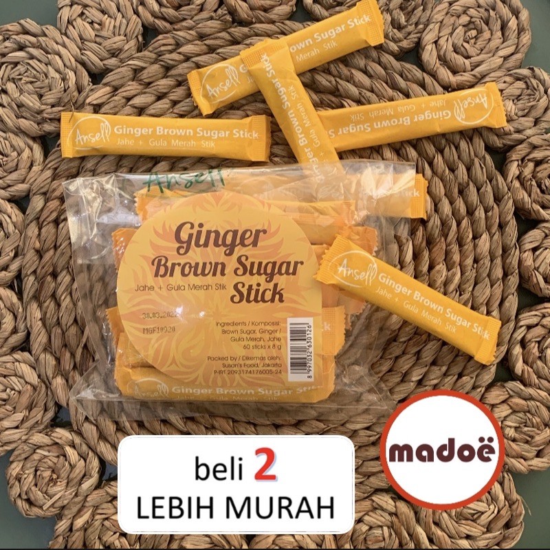 

Ginger Brown Sugar 60’ Stick Jahe Gula Aren @8 Gr