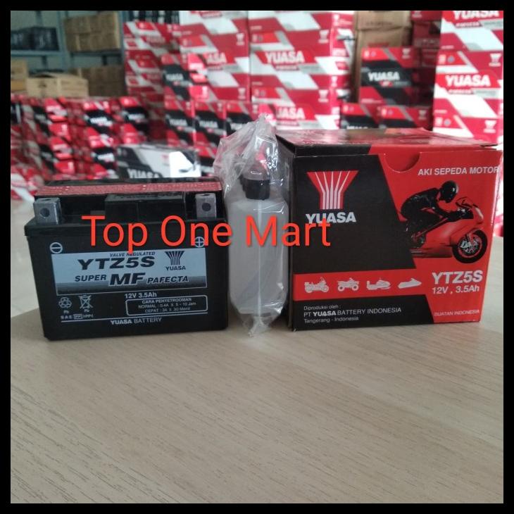 Aki Motor Yuasa Ytz5S Aki Kering Yuasa Ytz5S Kode 453