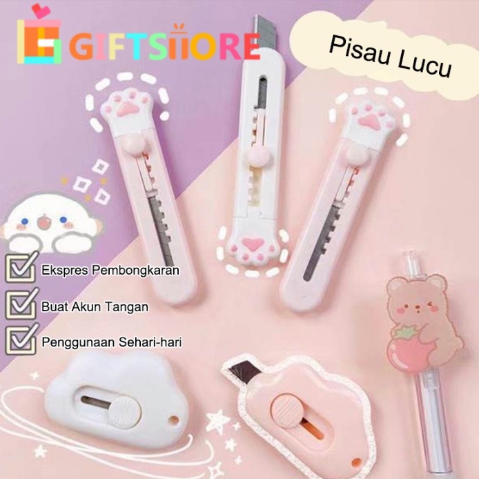 

COD✨Mini Cutter Cloud Shape Cutter Kecil for School and Art Safety Cutter gs