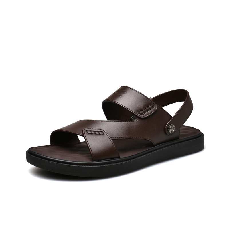 Camel Active Jerman Gaya Baru Pria Musim Panas Halus Kulit Silppers Kasual Musim Panas Sandal