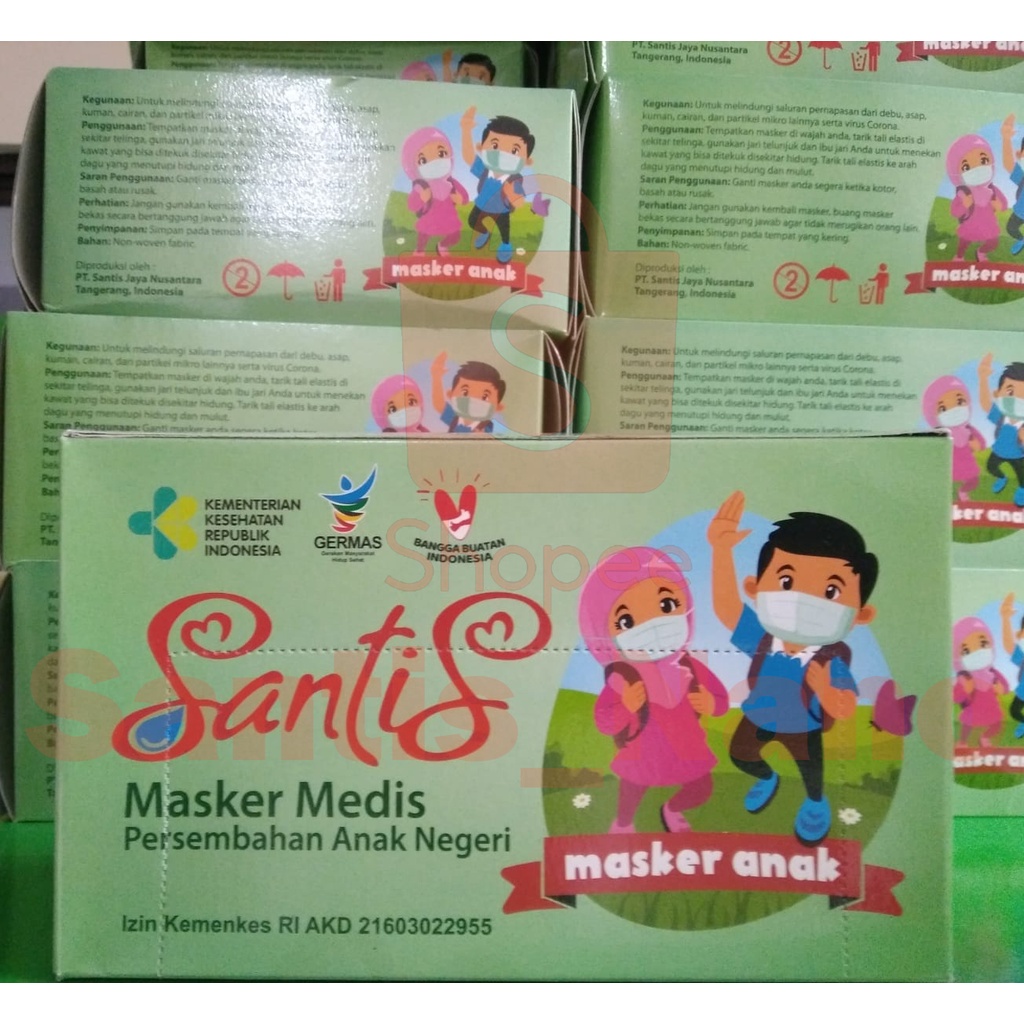 Masker Medis Anak 3 Ply / Surgical Face Mask Kids / Masker Medis Motif