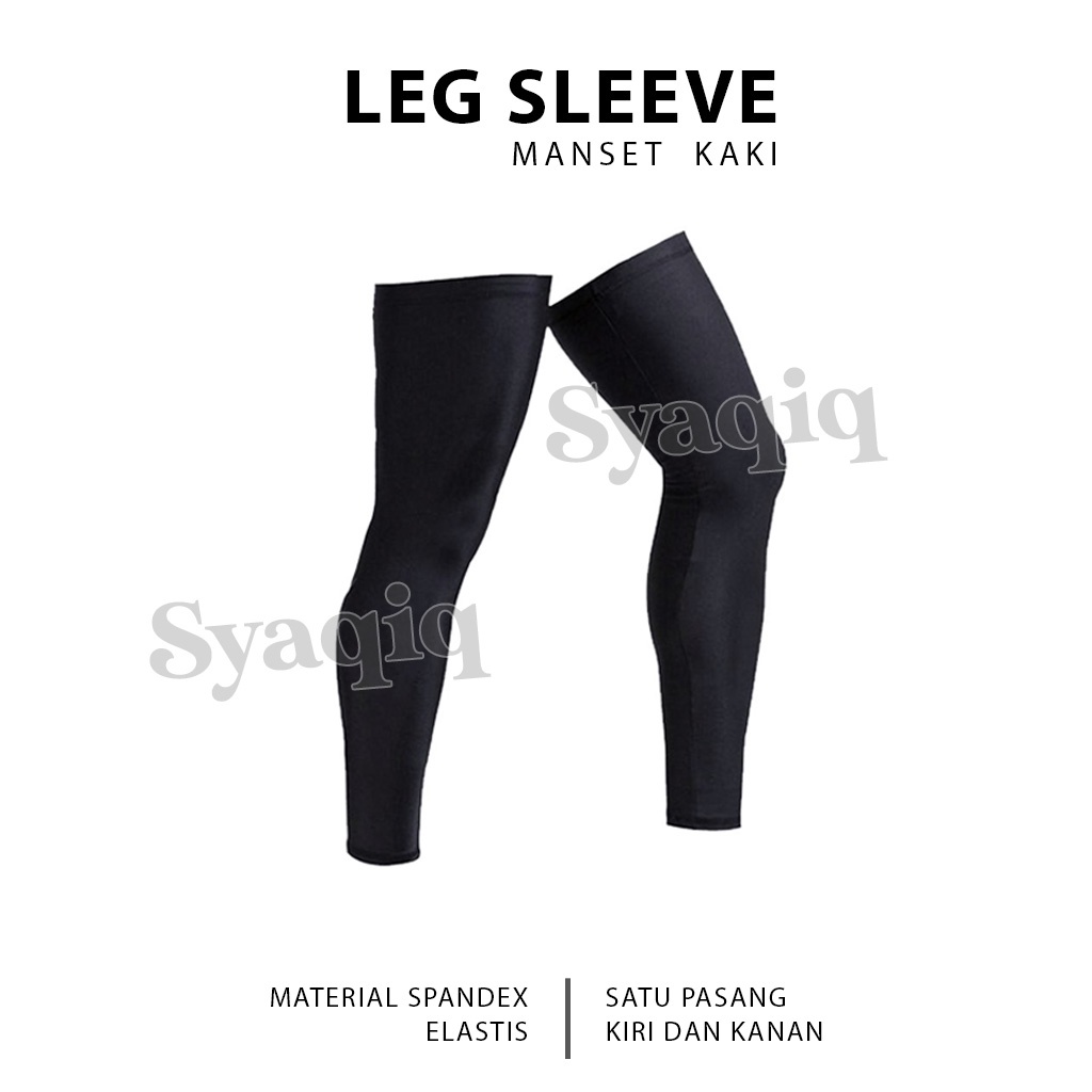 LEG WARMER LEG SLEEVE MANSET KAKI MANSET DEKER KNEEPAD BAWAHAN OLAHRAGA FUTSAL SEPAKBOLA GYM VOLI