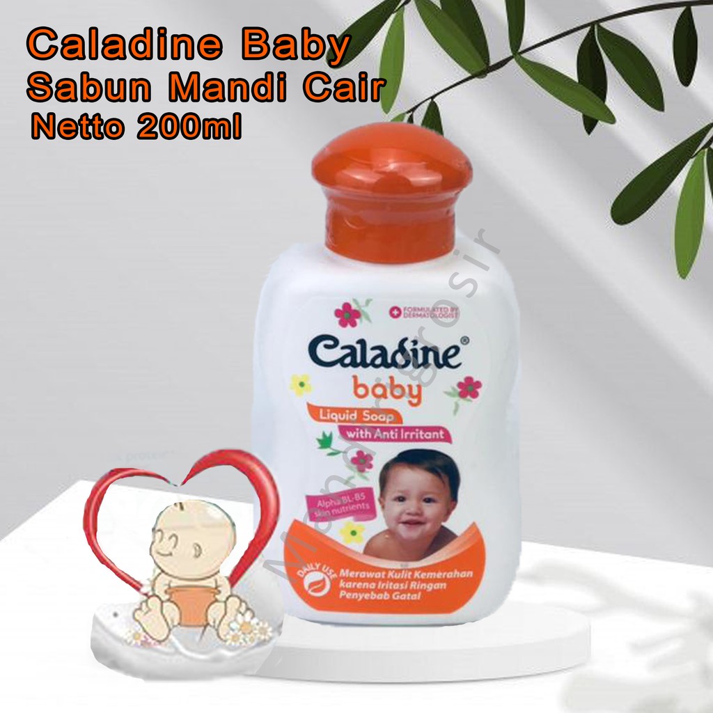 Sabun mandi cair * Caladine baby * Liquid Soap with anti irritant * Botol