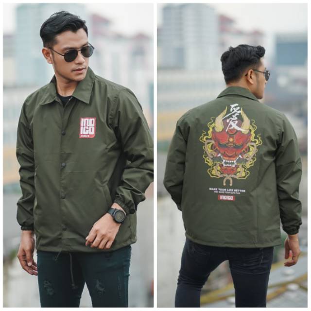 KMO JAKET COACH PRIA PREMIUM NAGA BARONG / JAKET PARASUT COAH PRIA