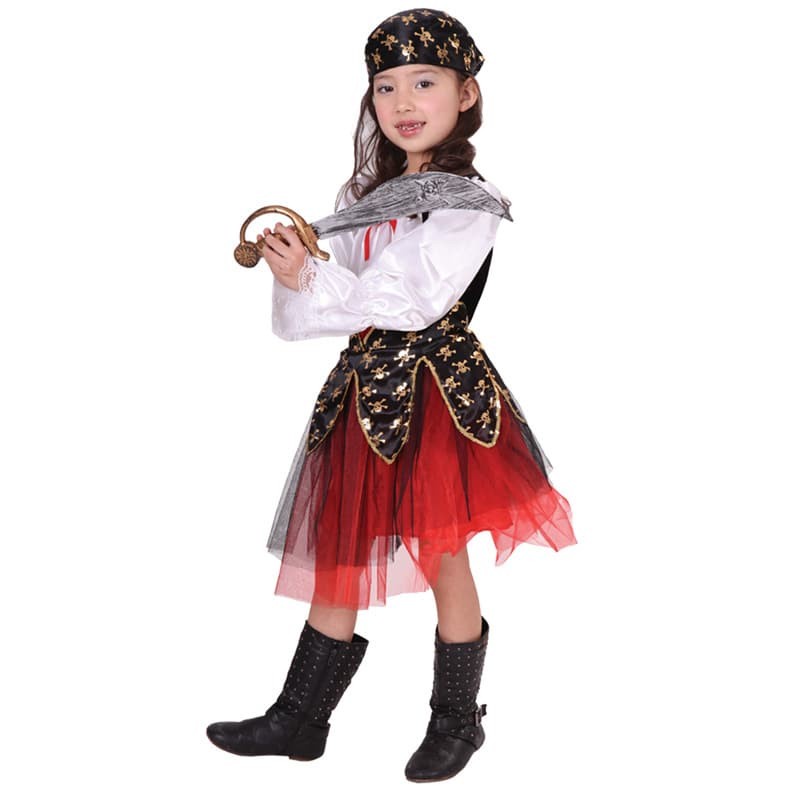 PIRATE GIRL costume cosplay haloween kostum anak bajak laut perempuan2