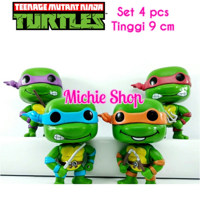Termurah Figure TMNT Teenage Mutant Ninja Turtles 4 pcs loose Funko POP