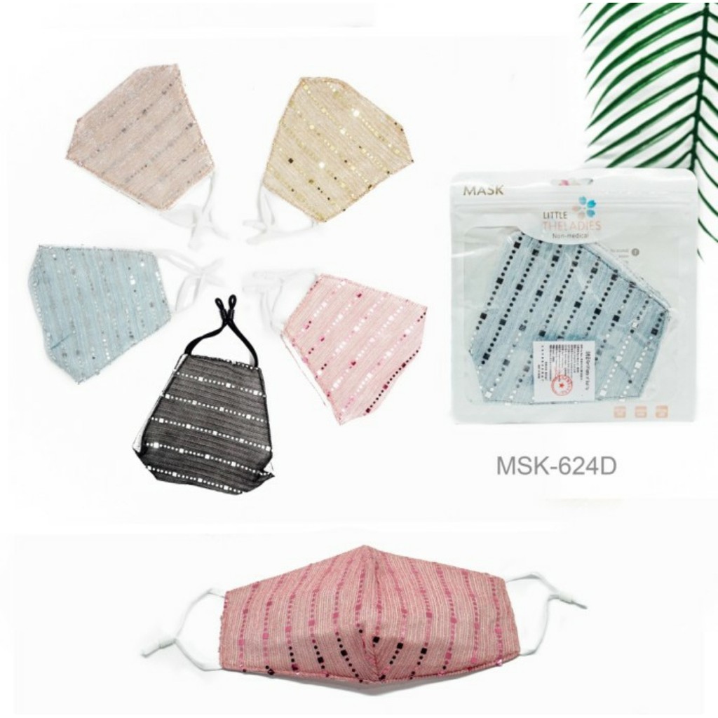 MASKER DEWASA BLINK SEQUIN