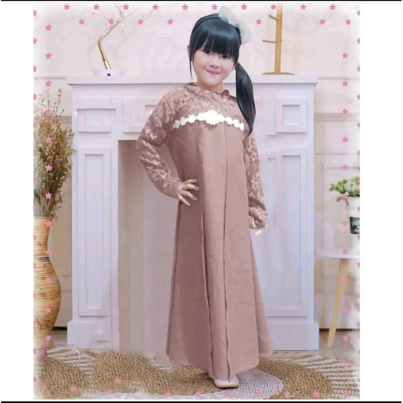 Elena kids Terbaru / Gamis anak perempuan / Gamis Kids Barukat Pesta Lebaran / Baju Anak Pesta Terbaru Termurah / Dress Midi Termurah / Baju Anak Barukat Termurah