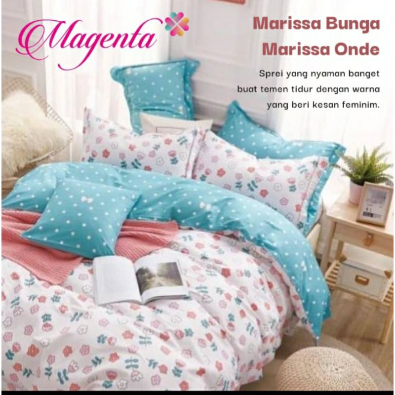 Sprei Katun Lokal Magenta Kombinasi Motif Bunga Terbaru Uk King 180x200 Queen 160x200 Single 120x200 Shopee Indonesia