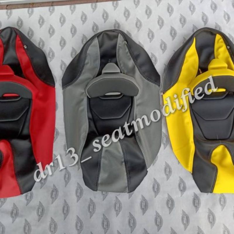 COVER KULIT JOK CUSTOM YAMAHA FREEGO NMAX AEROX LEXI BAHAN ORIGINAL MBTECH