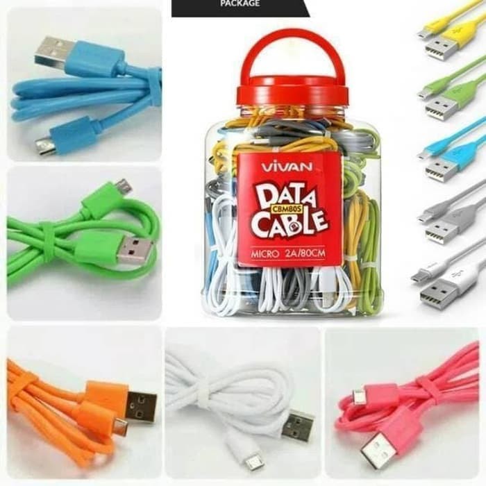 Kabel Data Android Micro USB 80CM CBM80S ORIGINAL - Cable CBM 80S 2A-Kabel Android-Kabel Cassan