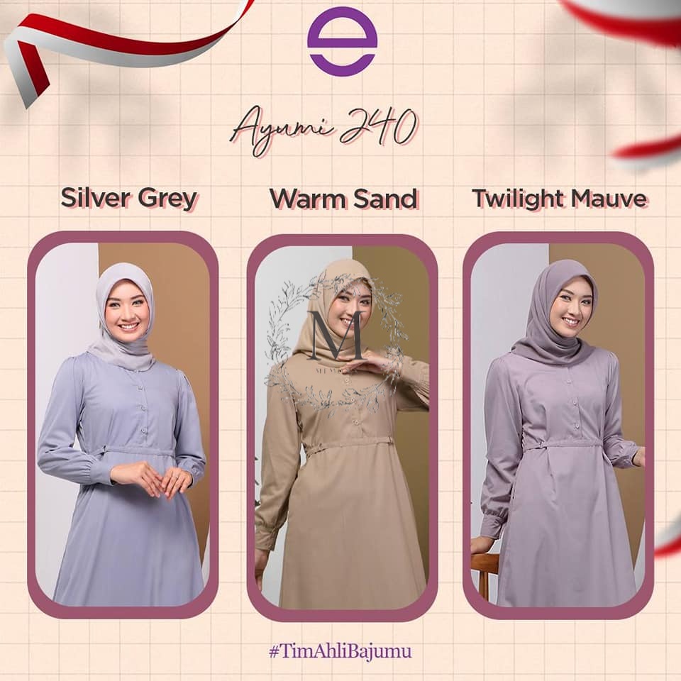 ETHICA AYUMI 240 SILVER GREY WARM SAND TWILIGHT MAUVE TERBARU