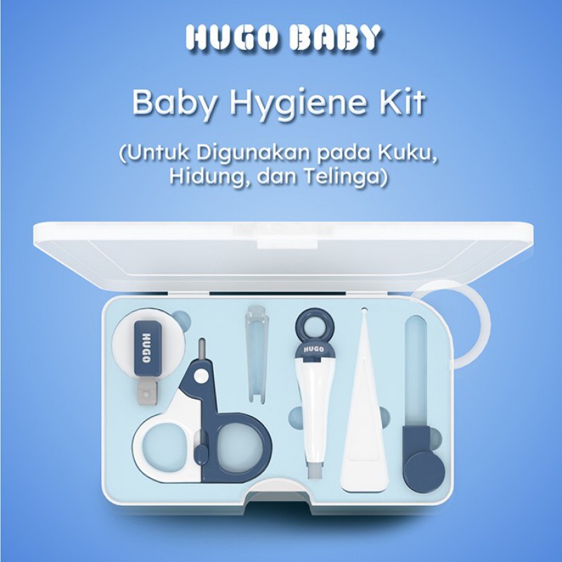 Hugo Baby Hygiene Grooming Kit (Gunting Kuku, Pembersih Telinga dan Hidung Bayi)