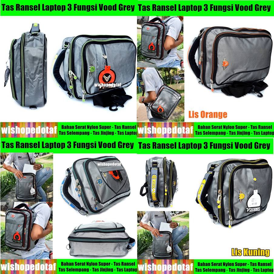 Tas Ransel 4in1 Vood Grey