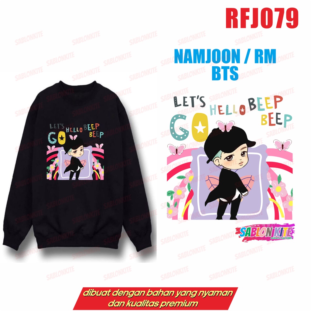 MURAH!!! SWEATER HOODIE KPOP NAMJOON RM HELLO RFJ079 unisex