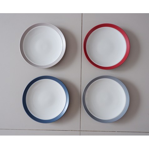 Piring keramik ukuran sedang, piring kona Noritake (21 cm)